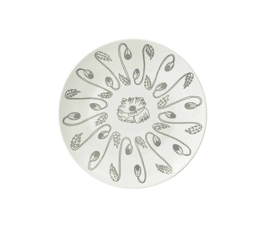 Poppy Silver Small Plate Set of 4