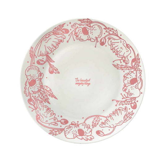 Poppy Pink Regular Plate - Set of 4