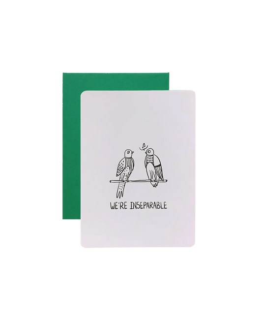 INSEPARABLE BIRDS Greeting Card