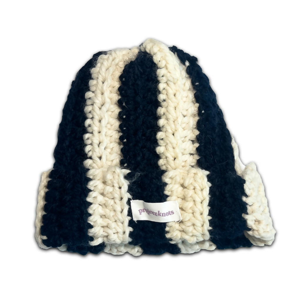 Navy and white