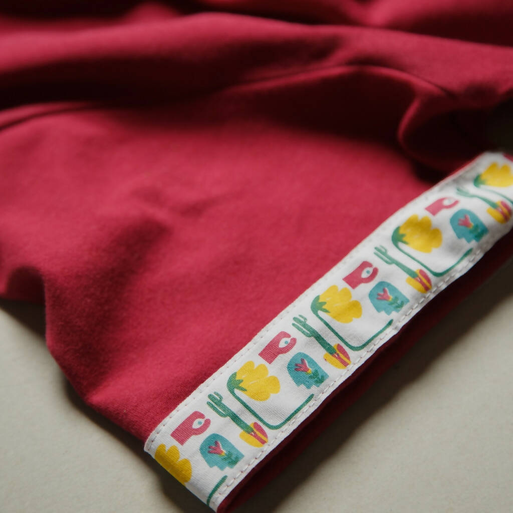 Flip Side Tee - Light Burgundy