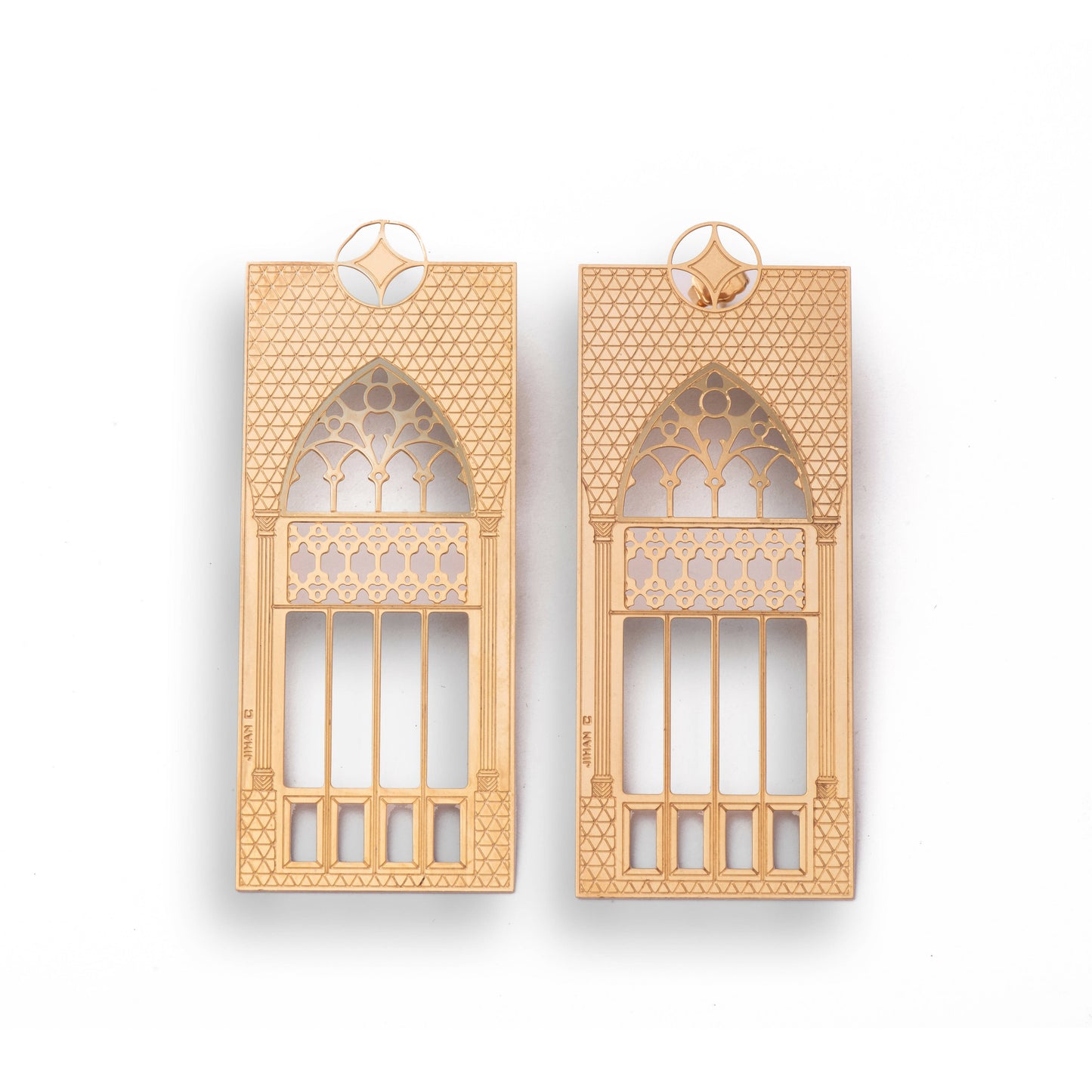 Triple Arch Window Earrings