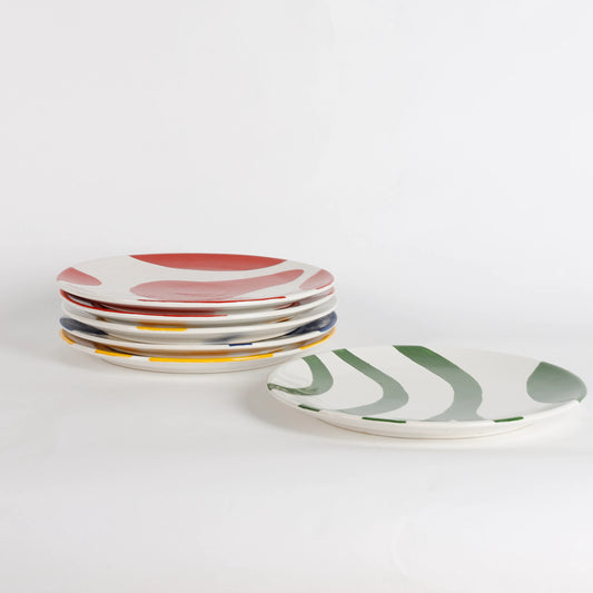 Dinner Plate Set of 6 Mix Patterns