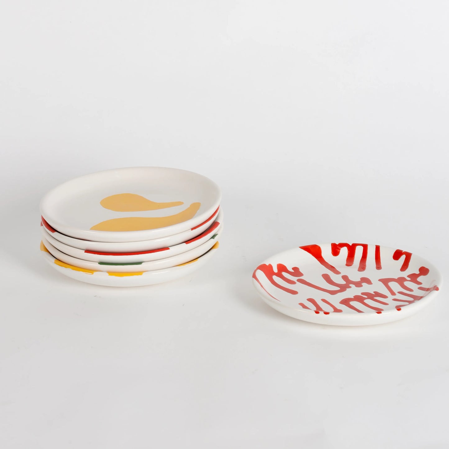 Dessert Plate Set of 6 Mix Patterns