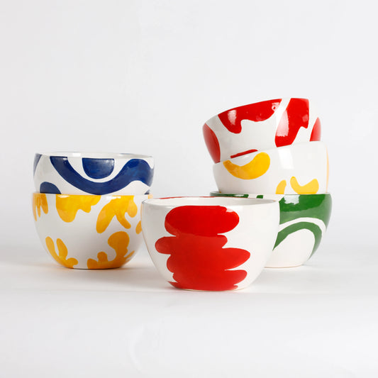 Chips Bowl Set of 6 Mix Patterns