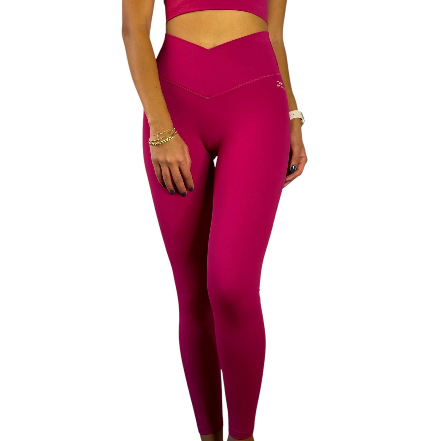 CrossedV-ContourLeggings-CherryRed