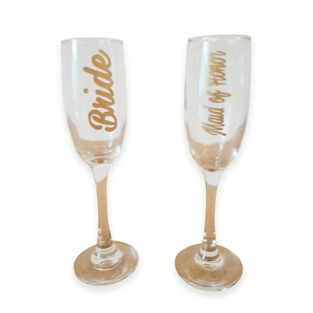 Personalized Champagne glass