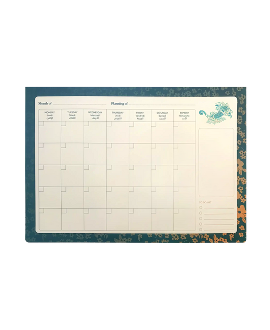 Cornucopia Monthly Perpetual Planner with Blue Foil