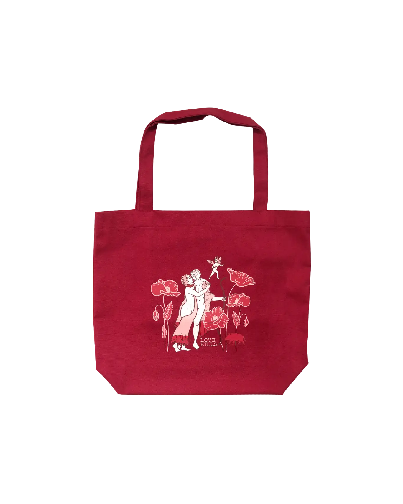 ADONIS AND ASTARTE Burgundy Tote Bag