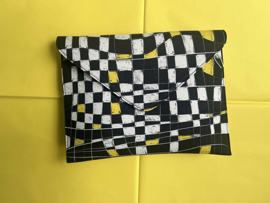 Wavy Checkered Clutch