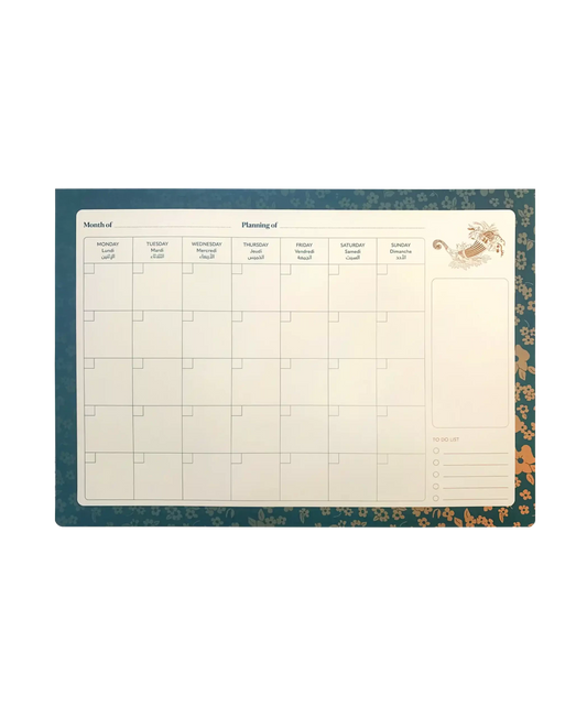 Cornucopia Monthly Perpetual Planner with Pink Foil