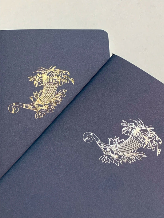 CORNUCOPIA Pocket Notebook with Gold Foil