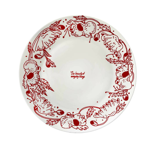 Poppy Red Regular Plate