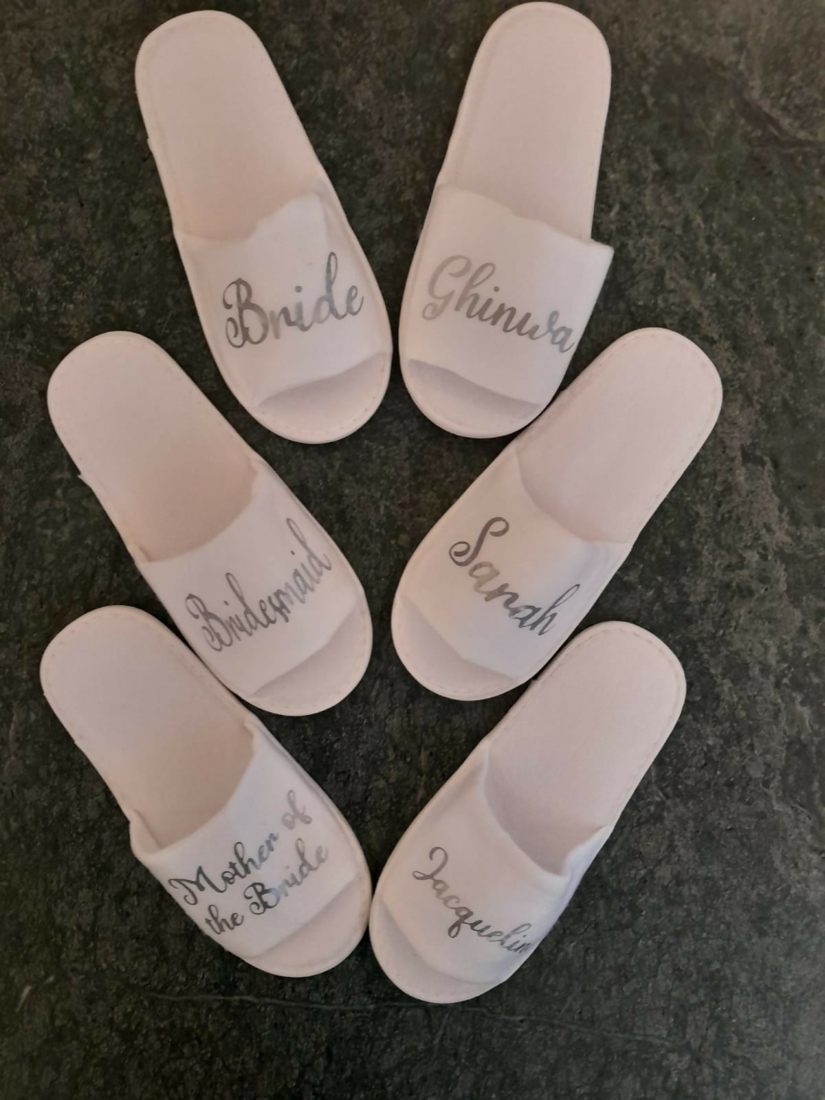 Customizable Bridal Slippers