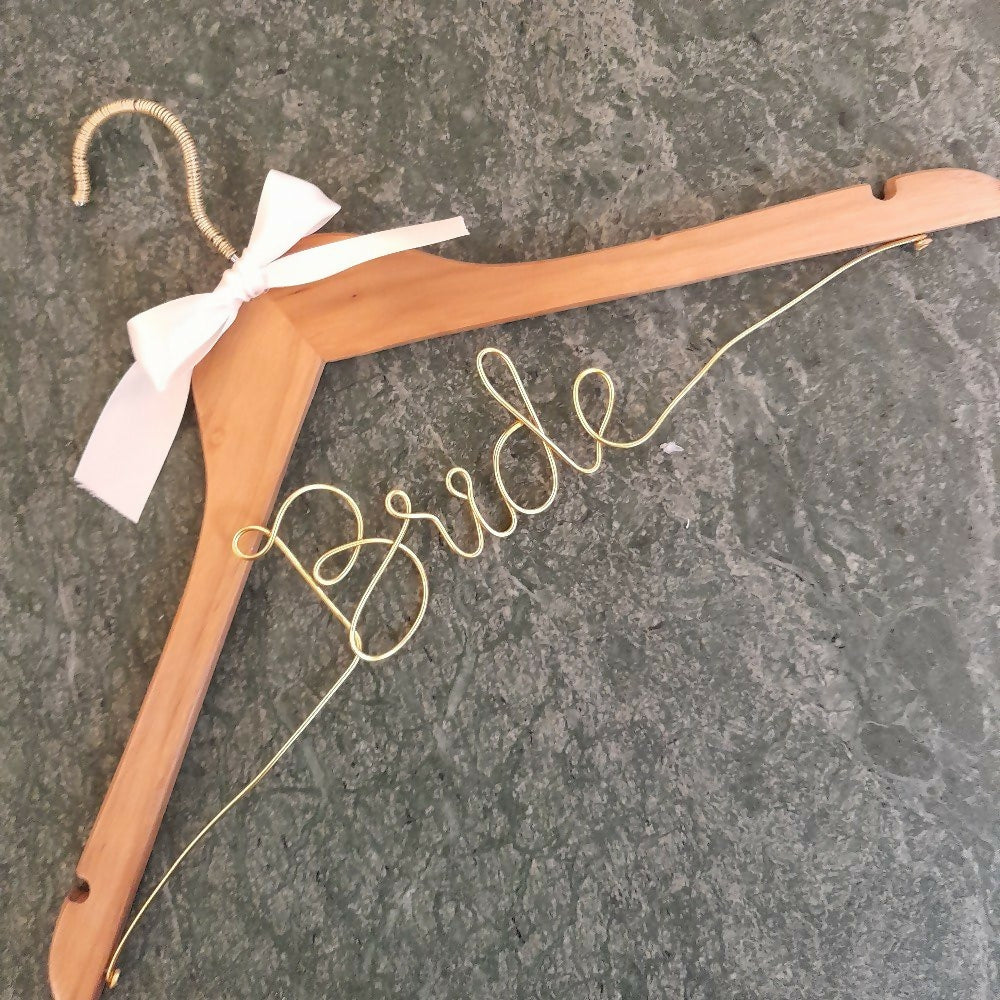 Bridal Clothes Hanger With Wire