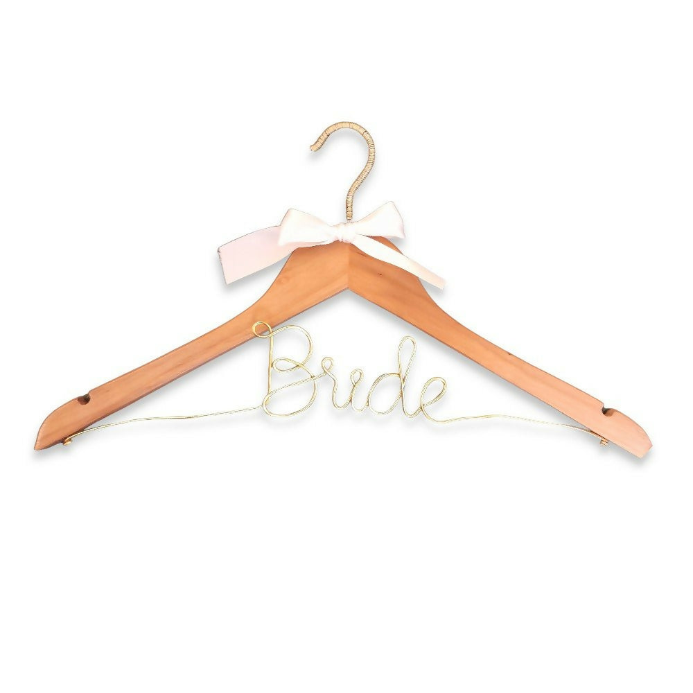 Bridal Clothes Hanger With Wire