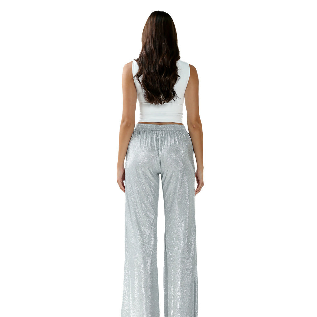 GLINT TROUSERS in silver