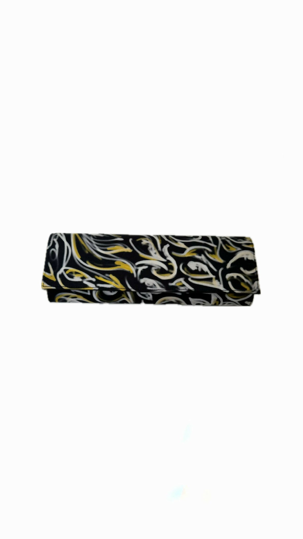 White Fire - Black & White Evening Clutch