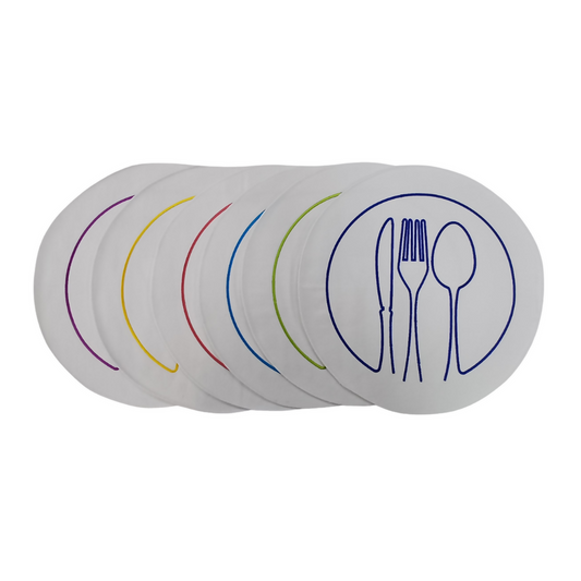 Round Embroidered Placemat