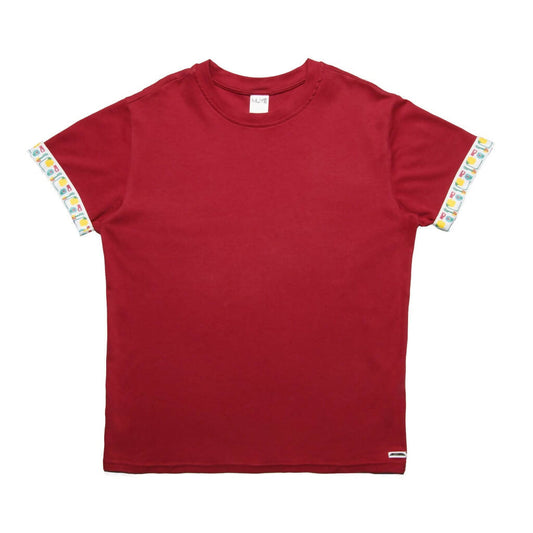 Flip Side Tee - Light Burgundy