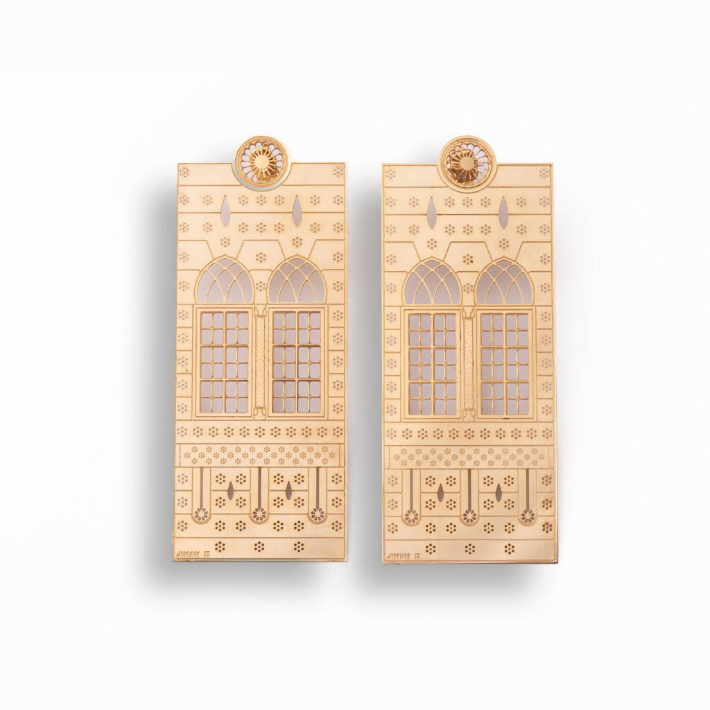 Mandaloun Window Earrings