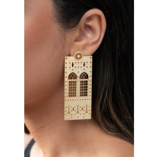 Mandaloun Window Earrings