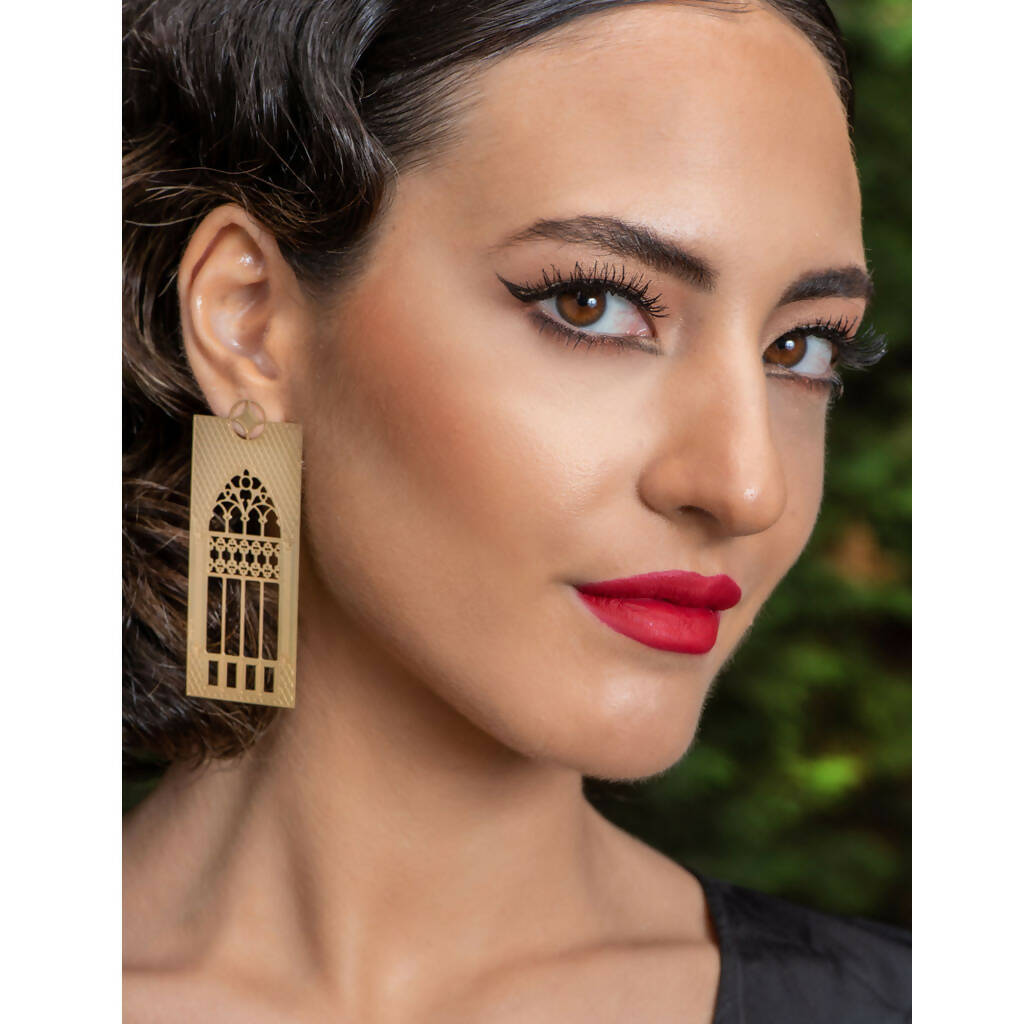 Triple Arch Window Earrings