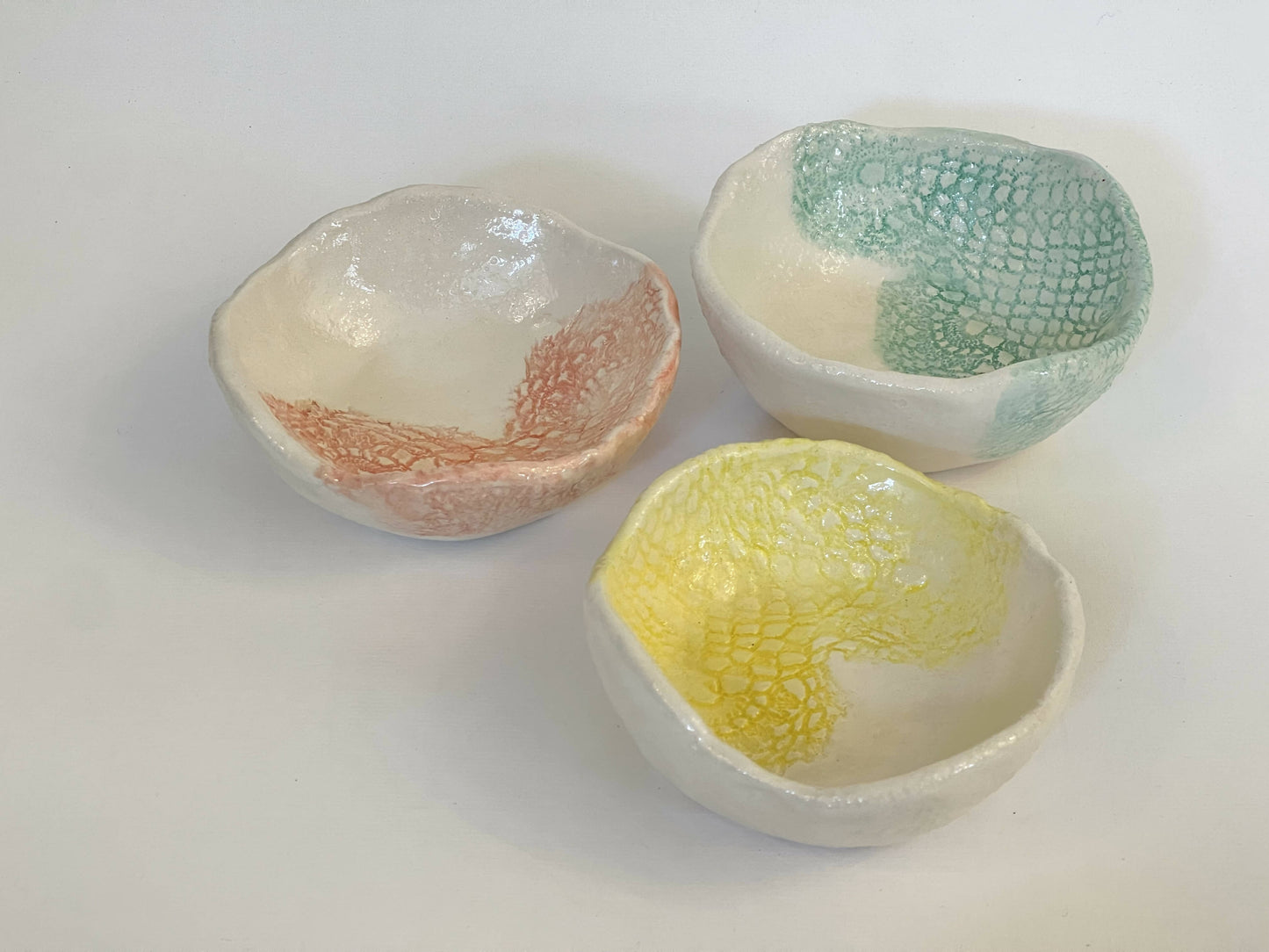 Multi-Colored Crochet Bowls