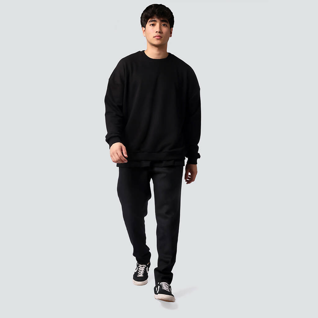 Oversized On Both Sides Black