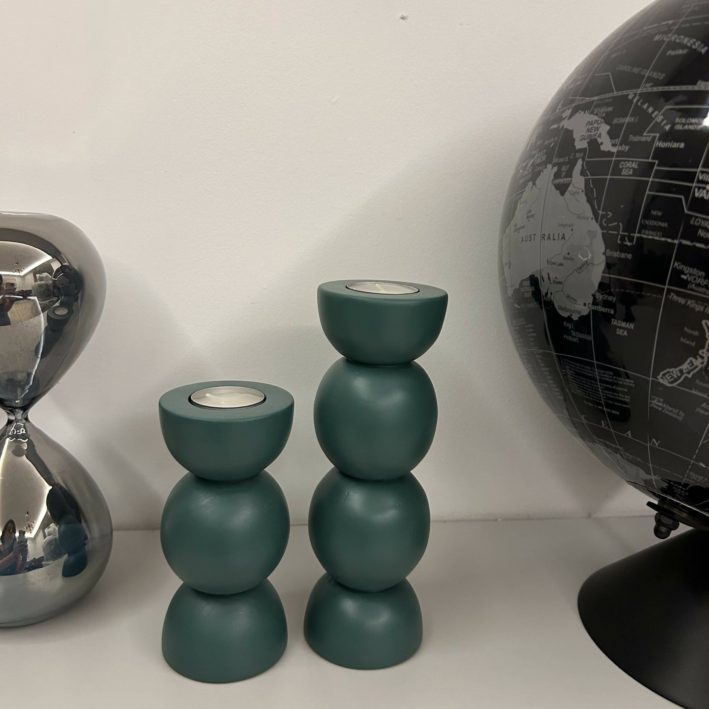 Boules Candle Holder - Green