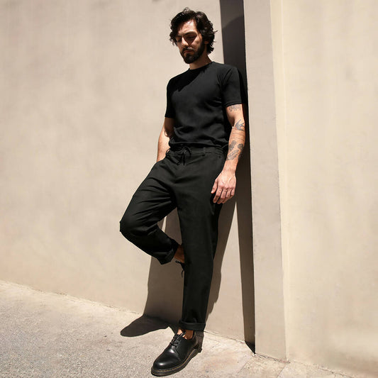 Linen Pants Black