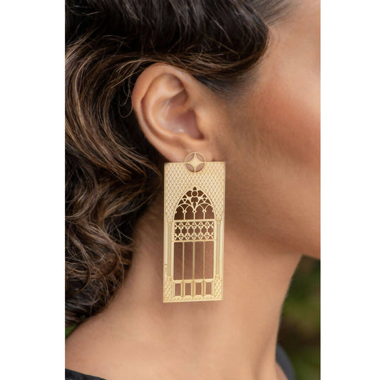 Triple Arch Window Earrings