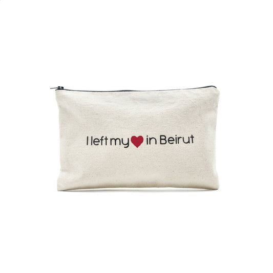 "I left my heart in Beirut" Pouch