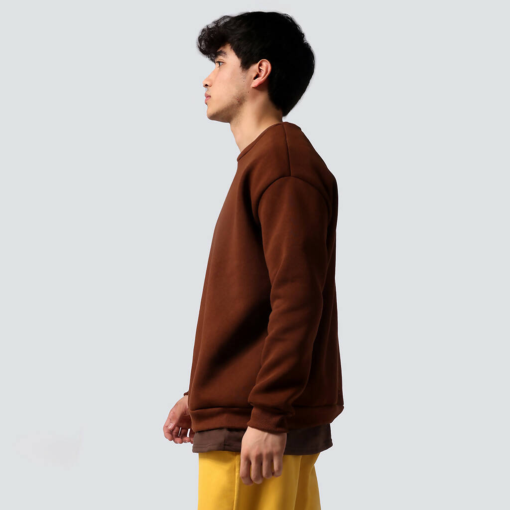 Oversized On Both Sides Brown