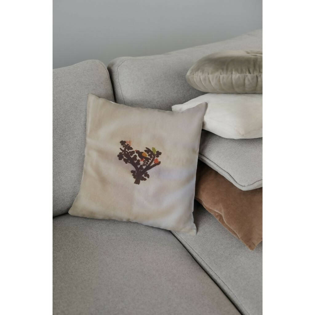 Birds on a Tree Cushion Cover