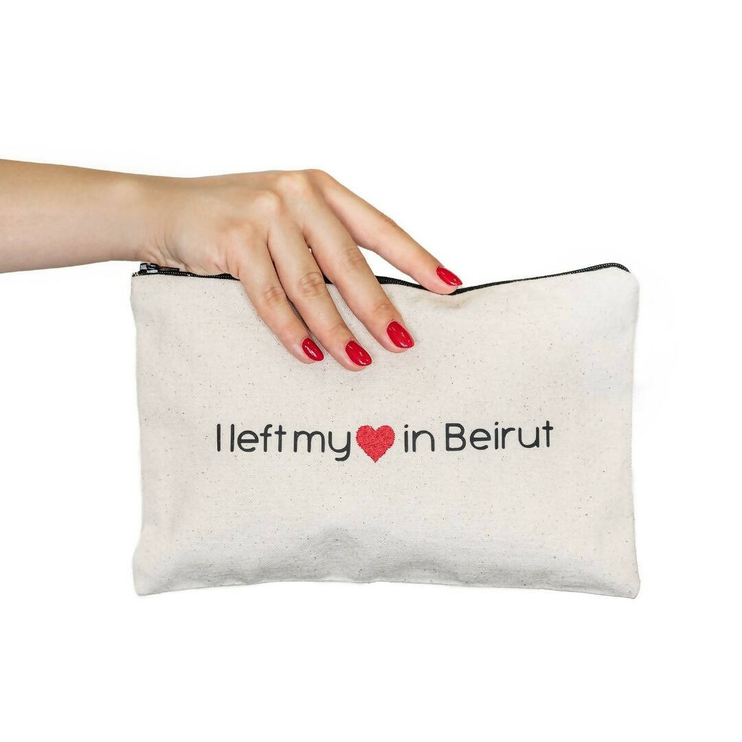 "I left my heart in Beirut" Pouch