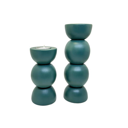 Boules Candle Holder - Green